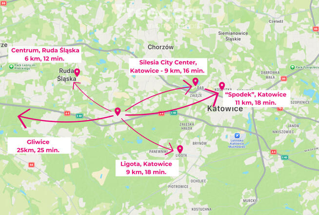 Duża kawalerka | Kochłowice | CO miejskie