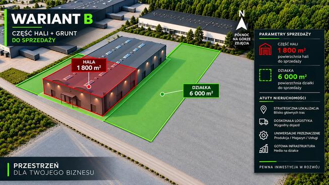 HALA PRZEMYSŁOWA Z GRUNTEM TARNÓW, ul.Kryształowa