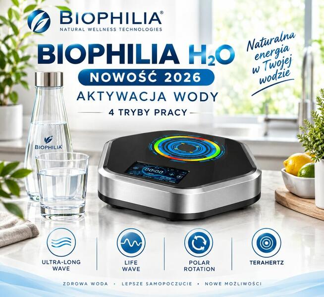 Biophila H2O strukturyzacja na 4 sposoby