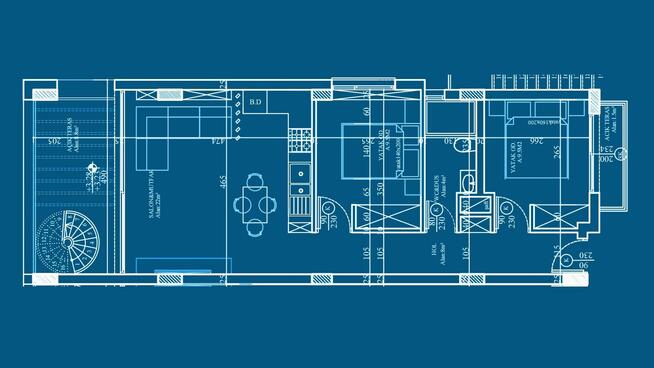 Apartament 2+1, Penthouse 129m2 w Girne, Cypr Północny