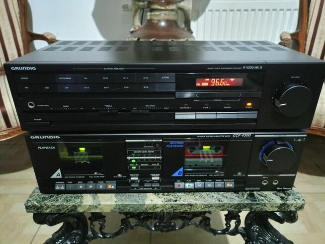 Amplituner i Deck Magnetofon dwukasetowy GRUNDIG Vintage