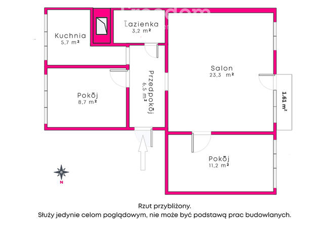 3 pokoje z balkonem, 4 piętro | Konin, Sybiraków