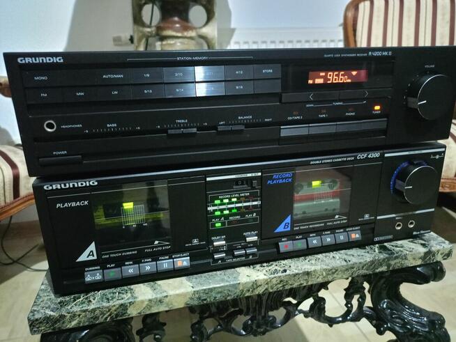 Amplituner i Deck Magnetofon dwukasetowy GRUNDIG Vintage