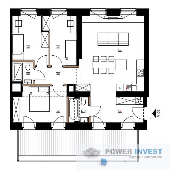 4 pok. apartament PREMIUM I taras 19 m² I Chorzów