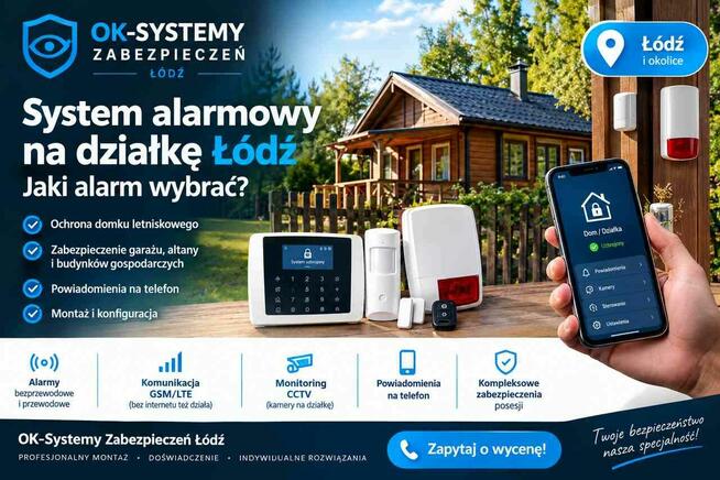 Alarm na działkę – skuteczny system alarmowy. Montaż/serwis