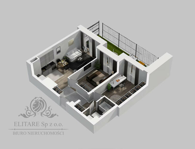 Mieszkanie 53,01m2, ogródek ogrzewanie miejskie/ Kleczków