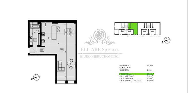 Piękny lokal/studio/mieszk.w folwarcznej zabudowie