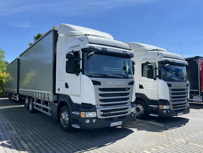 Scania R410 bez EGR Zabudowy Wecon 120m Dach Podnoszony Zestaw Tandem 120m Firana Ład. 14265kg+1250
