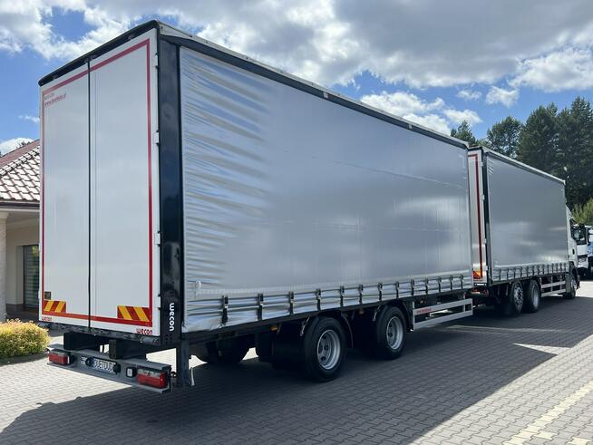 Scania R410 bez EGR Zabudowy Wecon 120m Dach Podnoszony Zestaw Tandem 120m Firana Ład. 14265kg+1250
