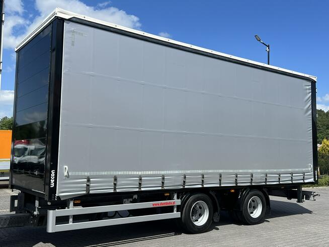 Scania R410 bez EGR Zabudowy Wecon 120m Dach Podnoszony Zestaw Tandem 120m Firana Ład. 14265kg+1250