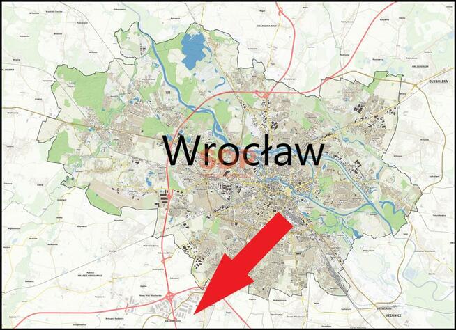 Działka usługowa Bielany Wrocławskie gm. Kobierzyce, Słoneczna