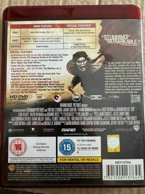 300 film na nośniku HD-DVD