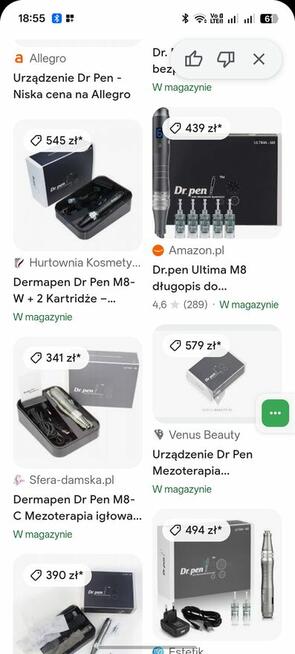 urządzenie do mezoterapii mikroigłowej Dr. Pen Ultima M8
