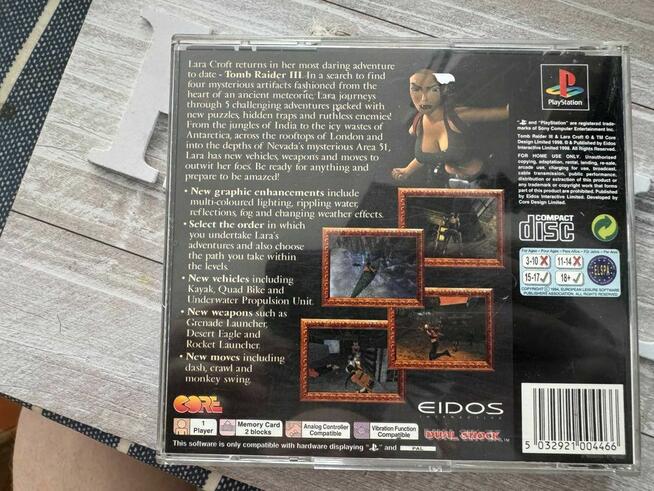 Tomb raider III gra + ksiązeczka Plasyation1 PS1