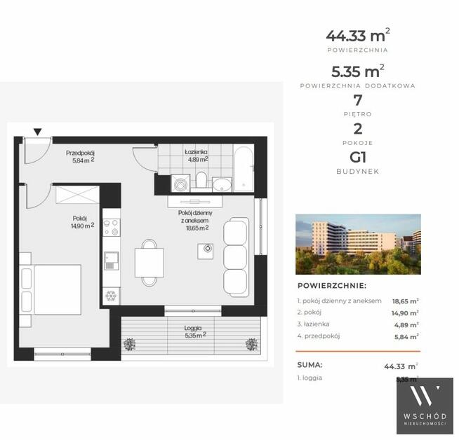 Mieszkanie Kraków Mistrzejowice, os. Osiedle Piastów