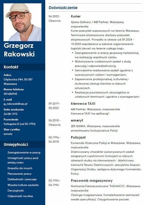 Młody emeryt podejmie pracę