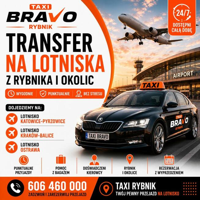 Taxi Rybnik 24/7 – Bravo Taxi | Szybki dojazd
