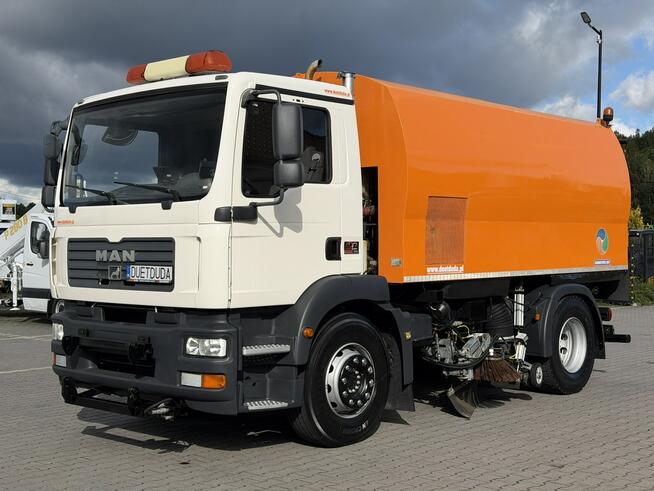 MAN TGM 18.240 E5 Zabudowa DOBROWOLSKI TSL 2 Zamiatarka Uliczna Polewaczka Odkurzacz Dwustronna mało