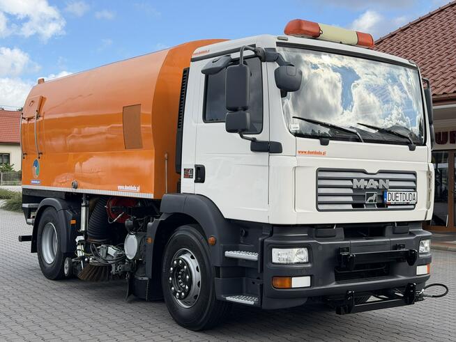 MAN TGM 18.240 E5 Zabudowa DOBROWOLSKI TSL 2 Zamiatarka Uliczna Polewaczka Odkurzacz Dwustronna mało