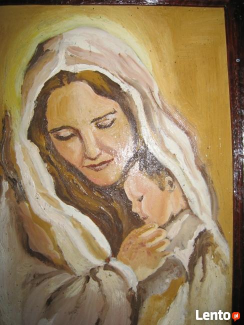 Obrazek olejny ,, Matka boska,,