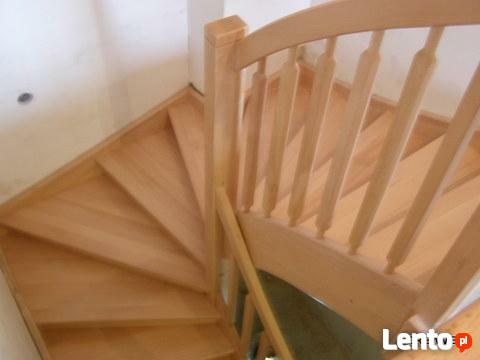 Schody drewniane samonośne i na beton