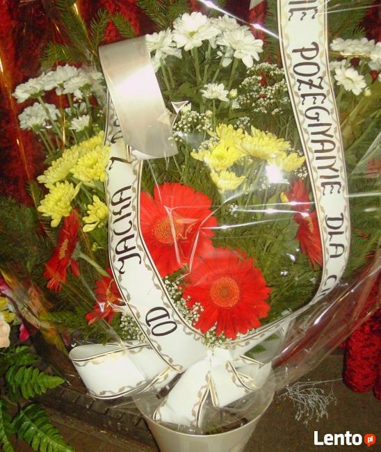 Wieńce i wiązanki pogrzebowe. Dekoracje na grób.