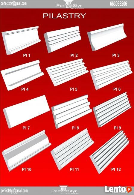 Sztukateria styropianowa, gzymsy, bonie