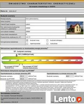 Świadectwa energetyczne ,certyfikaty