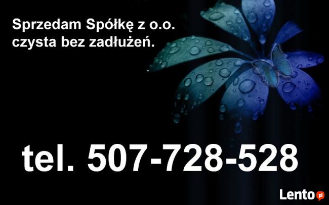 Sprzedam Spółkę z o.o. Warszawa 507-728-528