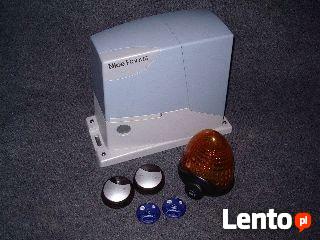 NICE montaż automatyki do bram przesuwnych, dwuskrzydłowych