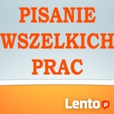 Pomoc w pisaniu wszelkich prac. PROMOCJE