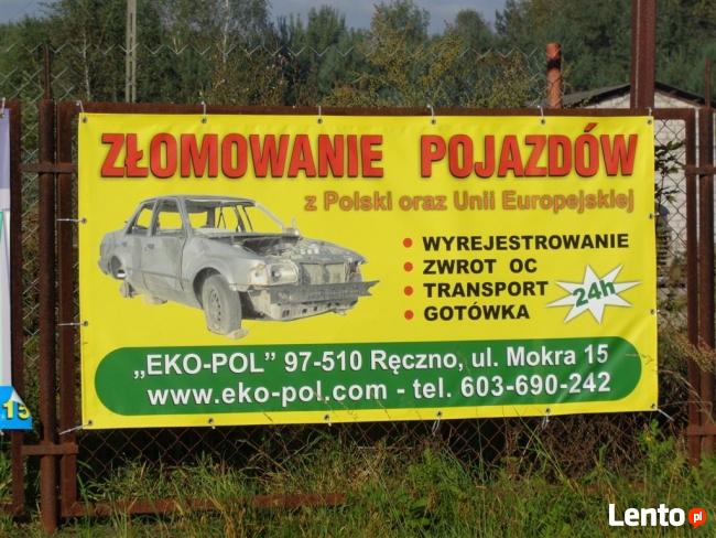 KUPIĘ KAŻDY POJAZD! - Stacja Demontażu Pojazdów Ręczno
