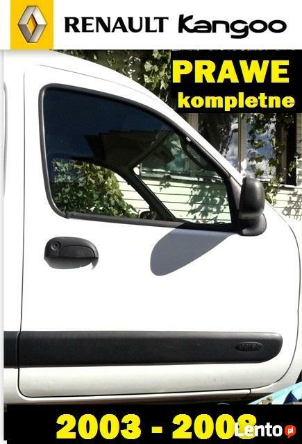 PRAWE DRZWI PRZEDNIE PASAŻERA PRZÓD RENAULT KANGOO 2003-2008