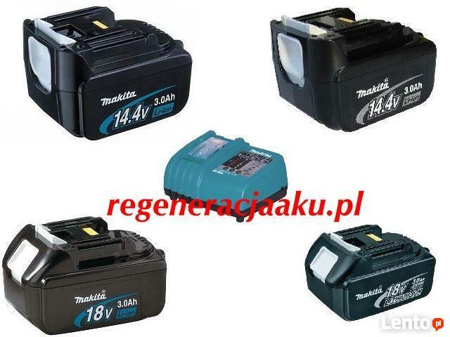 Regeneracja aku makita BL1830 hitachi bosch aeg li-ion ni-cd