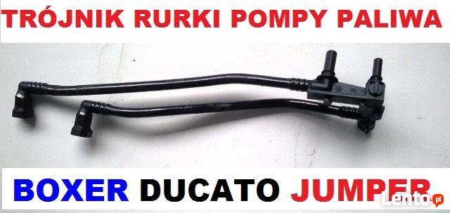 TRÓJNIK PRZEWODY RURKI PALIWOWE POMPY PALIWA FIAT DUCATO 2.0
