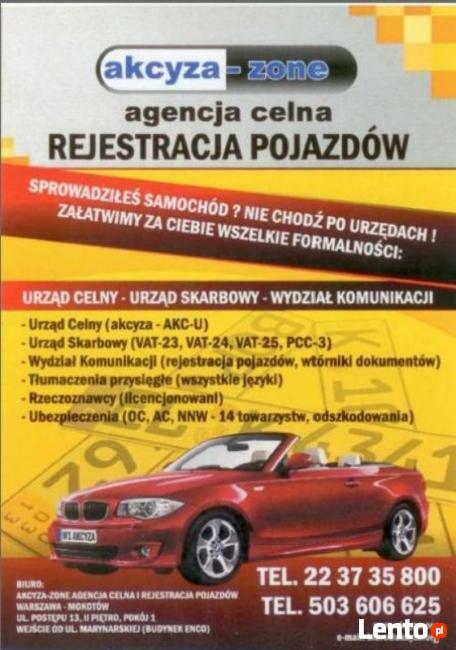 tłumaczenia oraz rejestracja aut sprowadzwnych w 3 dni
