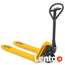 Transport, przewóz maszyn, urządzeń. Winda + paleciak.