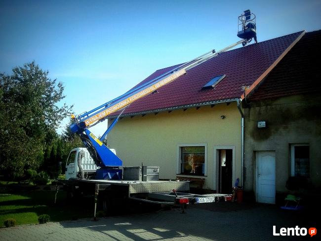 Wynajem podnośnika koszowego, wysięgnika, zwyżki 22m 3,5t.