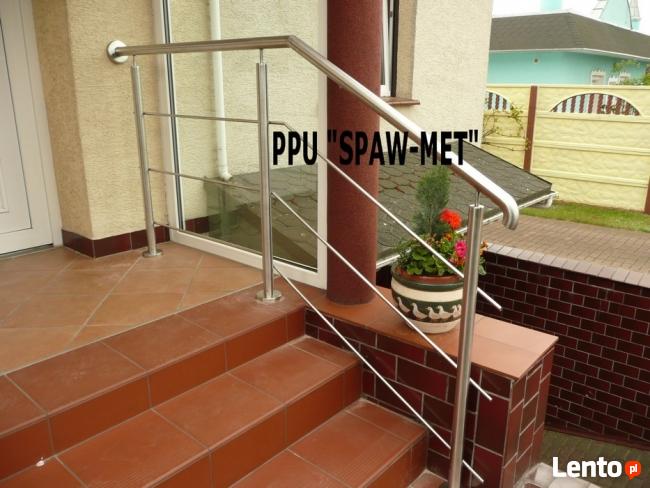 Balustrady, poręcze, balkony ze stali nierdzewnej