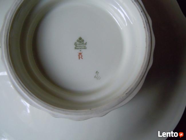 Patera Rosenthal Parzival zdobiona 24 karatowym złotem