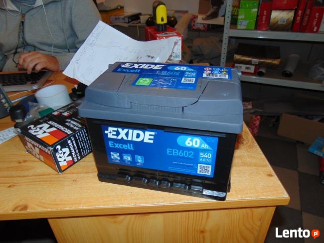 Akumulator Exide Excell EB602 60Ah 540A Wymiana za darmo Aut