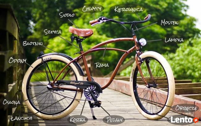 Zaprojektuj Rower miejski męski beach Cruiser RoyalBi 26 28