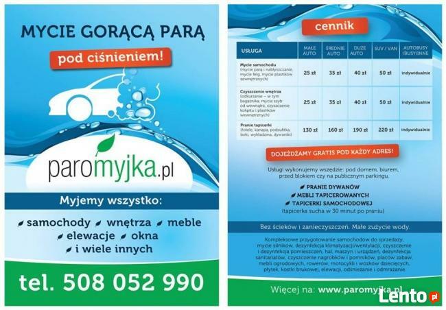 Mobilna Myjnia Parowa - mycie samochodów u klienta!