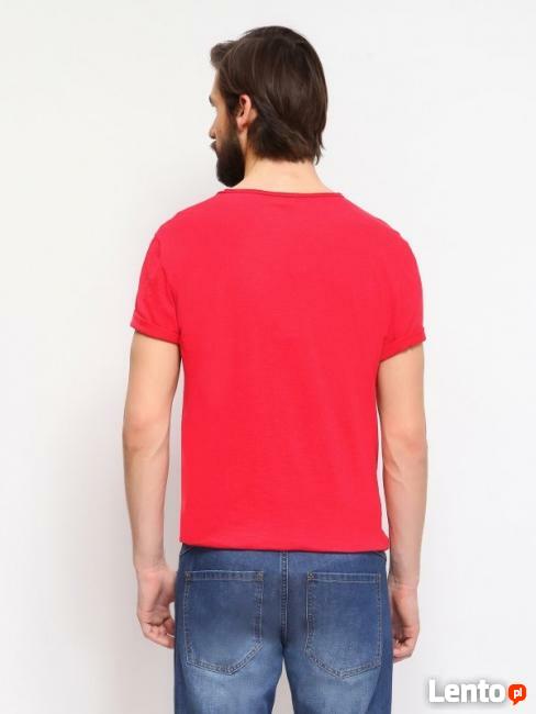 Czerwony t-shirt męski Top Secret