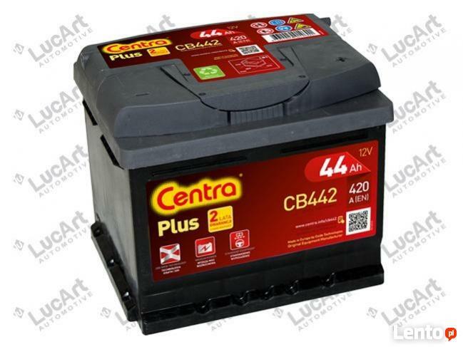 Akumulator Centra Plus 44AH 420A CB442 GWAR. 2LATA Katowice