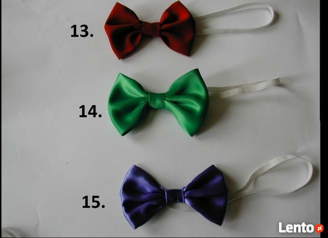 Eleganckie Muszki Muchy Męskie Dużo Kolorów