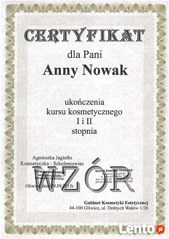 Kurs kosmetyczny - Gliwice, Śląsk!!!