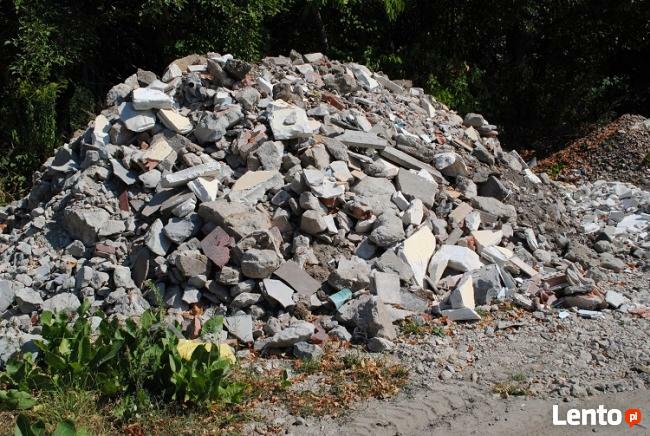 Gruz Ceglano Betonowy czysty drobny na droge plac parking