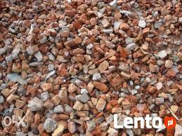 Gruz Ceglano Betonowy czysty drobny na droge plac parking