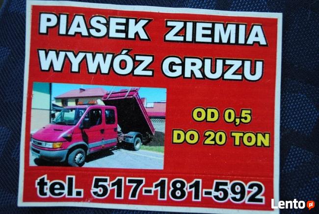 Usługi Mała wywrotka Bus piach ziemia wywóz gruzu i inne